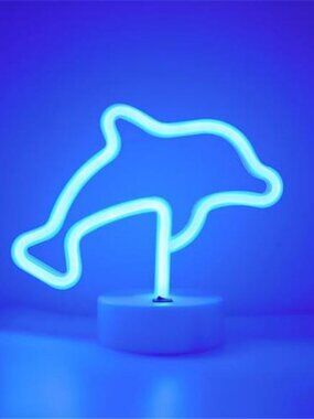 Dolphin Gifts Decor Dolphin Light Night Sign LED Lamp Neon Marquee